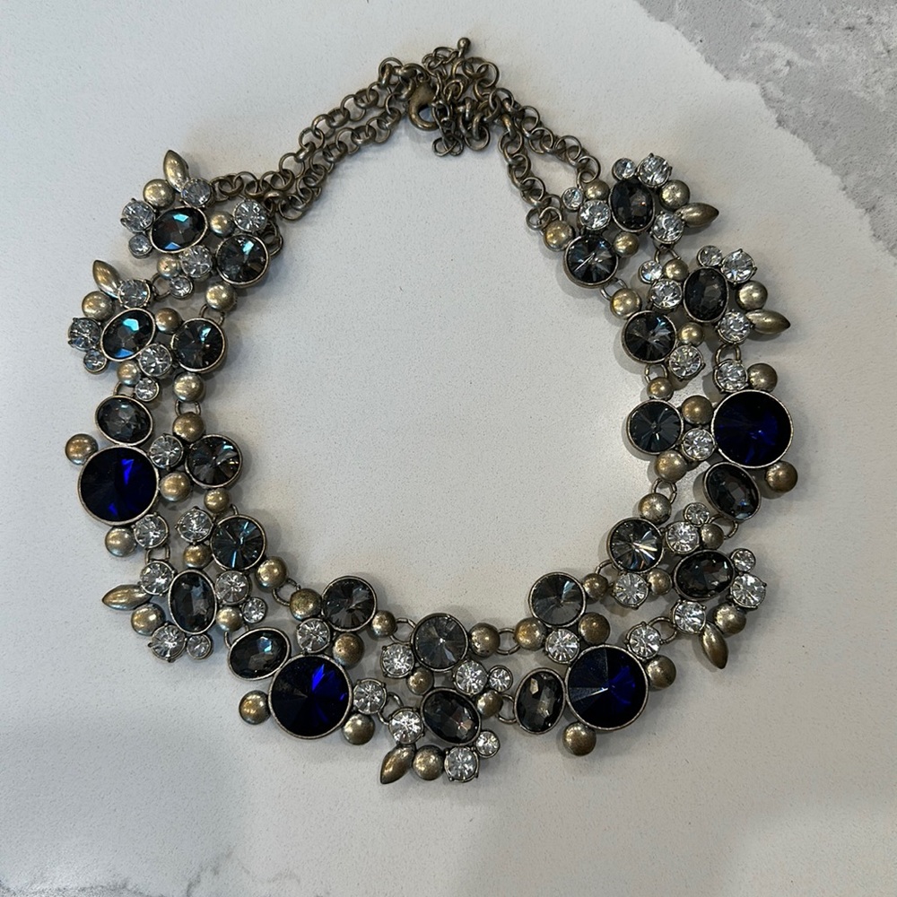 Multi Stone Stunning Unique Glam Statement Choker… - image 1